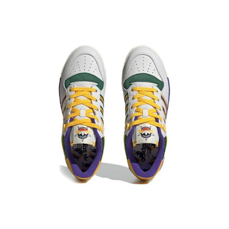 Adidas Мужские кроссовки Rivalry Low 86 Utah Jazz White Crystal-White Energy-Ink IF8180