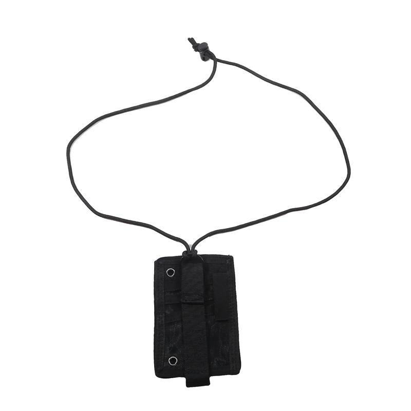 Id Card Holder Army Tactical Multi Functional Portable Id Card Case Patch Neck Lanyard And Credit Card Organizer