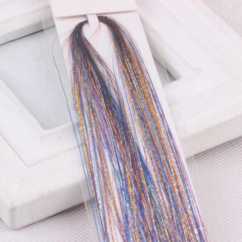 100 прядей голографических волос-дождика