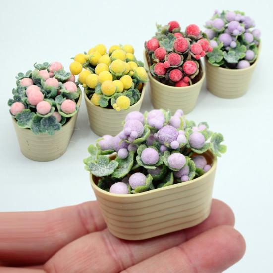 Кукольный домик бонсай миниатюрный бонсай из смолы реалистичное растение в горшке модель орнамент украшение кукольного домика