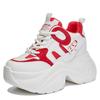 Women's Breathable 8cm Height-Increasing Dad Shoes, Thick-Soled Mesh Casual Sports Sneakers A8860