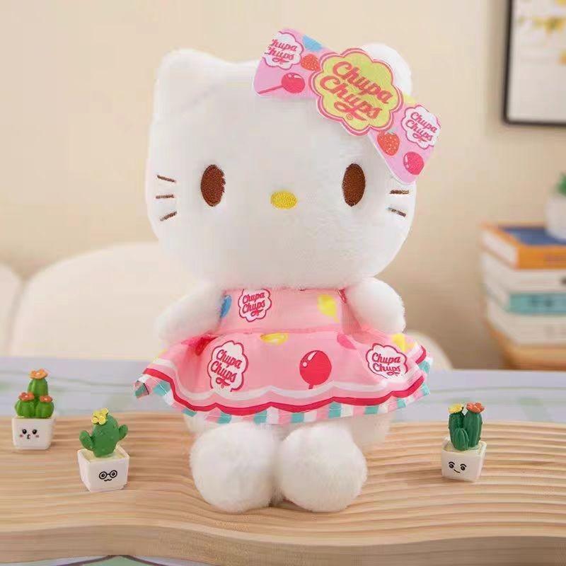 Плюшевая игрушка Hello Kitty My Melody с мягким коротким ворсом для коллекционногоdisplay и в качестве подарка