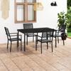 Day and Night - Day and Night 5-piece Steel Garden Dining Set