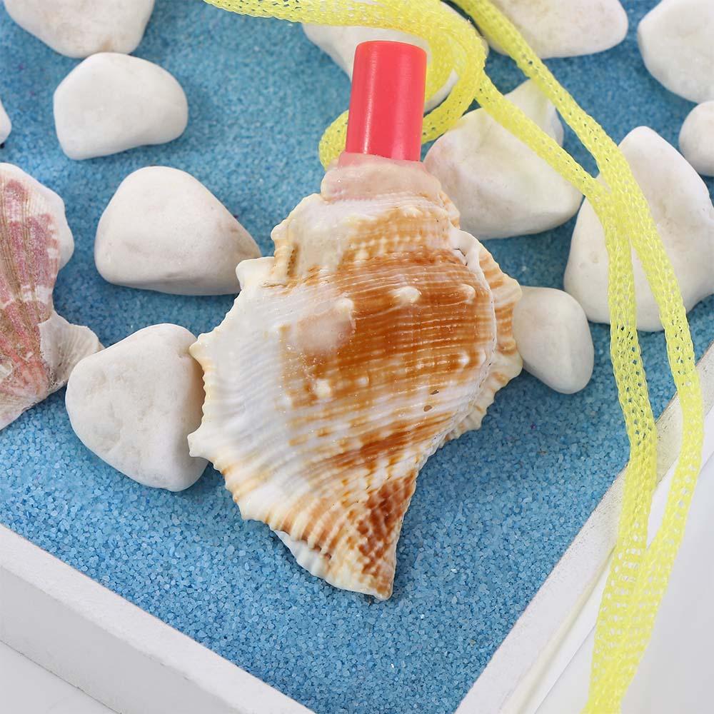 Tourism Necklace Horn Children Creative Kids Shell Shipping Survival Tool Toys Conch Whistle Gift