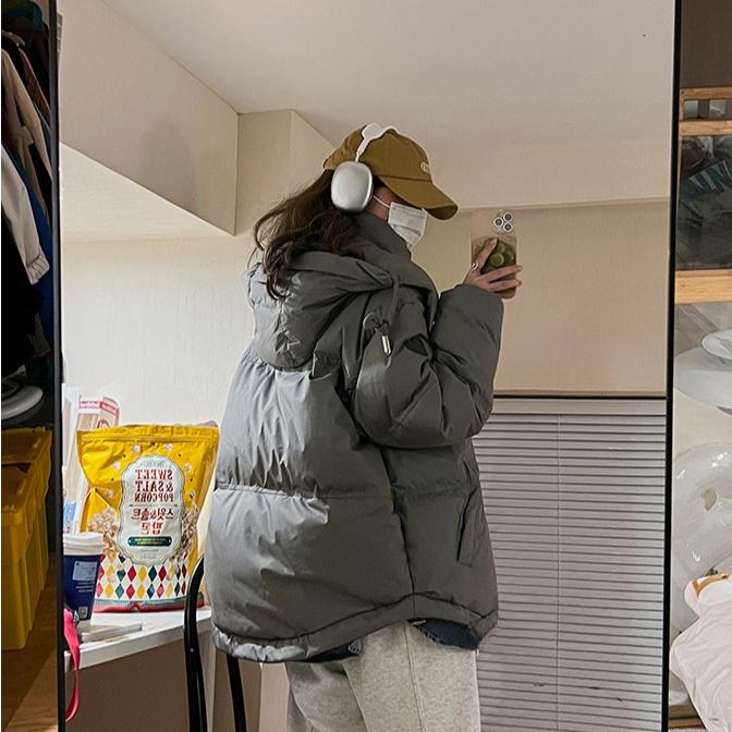 Gery пуховик хлопковый женский с капюшоном парки зимнее стеганое пальто толстый теплый вышитый Love свободный пуховик женская зимняя верхняя одежда