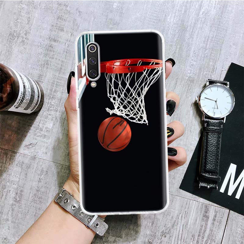 Чехол для телефона с рисунком баскетбольного кольца и мяча для Xiaomi Redmi Note 15 14 13 12S 12 Pro Plus 11S 11E 11 11T 10S 10 Art Мягкий чехол с узором Re