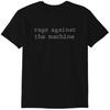 Футболка с оригинальным логотипом Rage Against The Machine Классическая футболка Мужская ЖЕНСКАЯ ТОПЫ ФУТБОЛКА