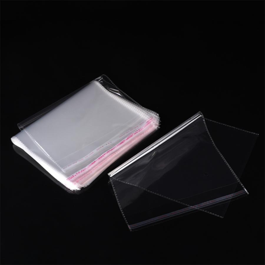 100pcs OPP Bag Self-adhesive Bag Clothing Packaging Bag Transparent Plastic Self-adhesive Self Sealing Adhesive