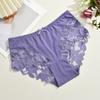 S-XXL Женские кружевные трусики пэчворк бесшовное нижнее белье сексуальные роскошные с вырезами однотонные слипы для девочек со средней посадкой дышащее нижнее белье
