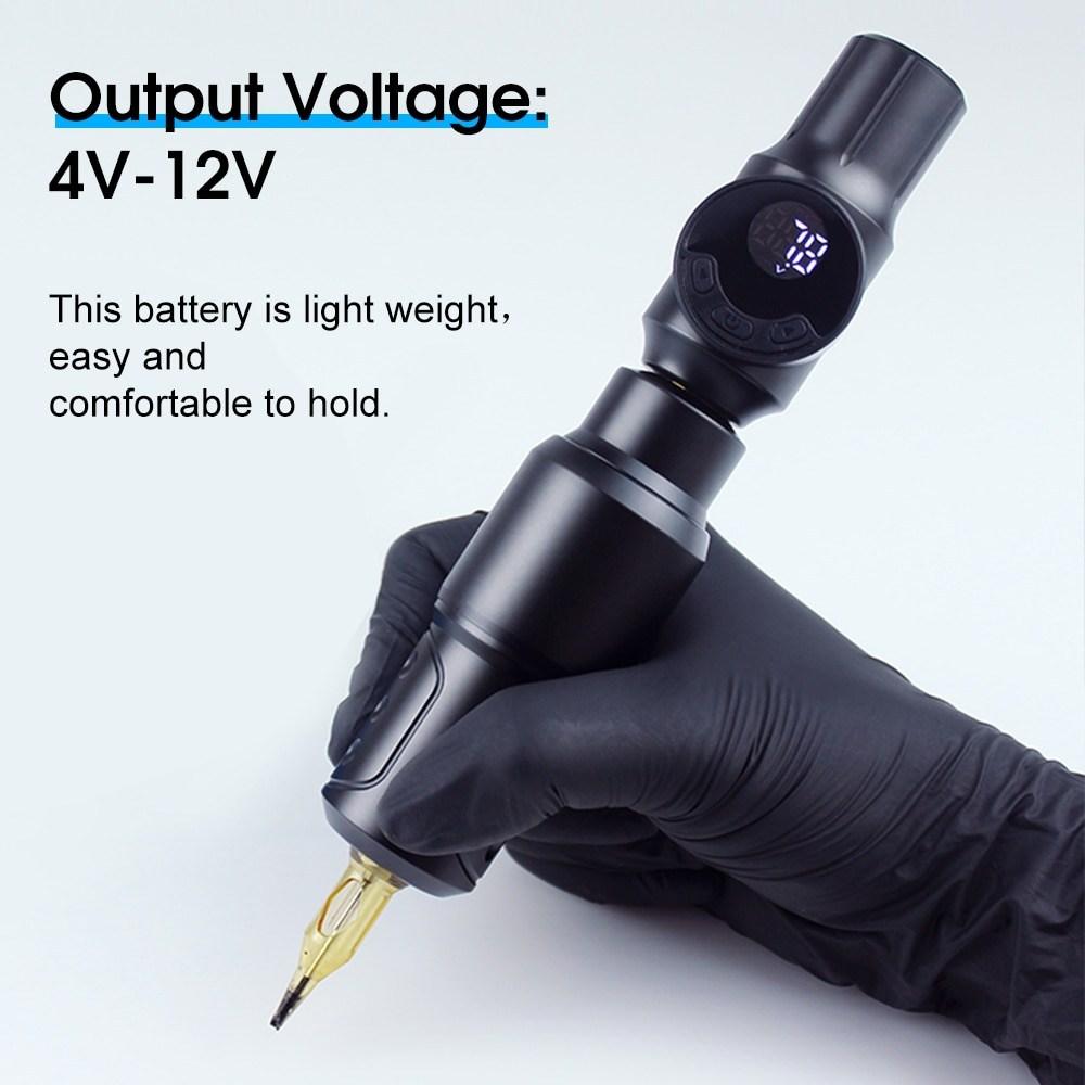 Набор для татуировки, машинка для татуировки, портативная батарея, разъем RCADC, светодиодный цифровой экран, беспроводной шнур типа C, 1 шт., разъем 13.RCA, тип 10