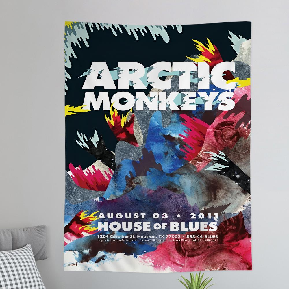 AArctic MMonkeys Рок-группа Музыка Красочный Гобелен Настенный Бохо Настенные Гобелены Мандала Настенные Полотна