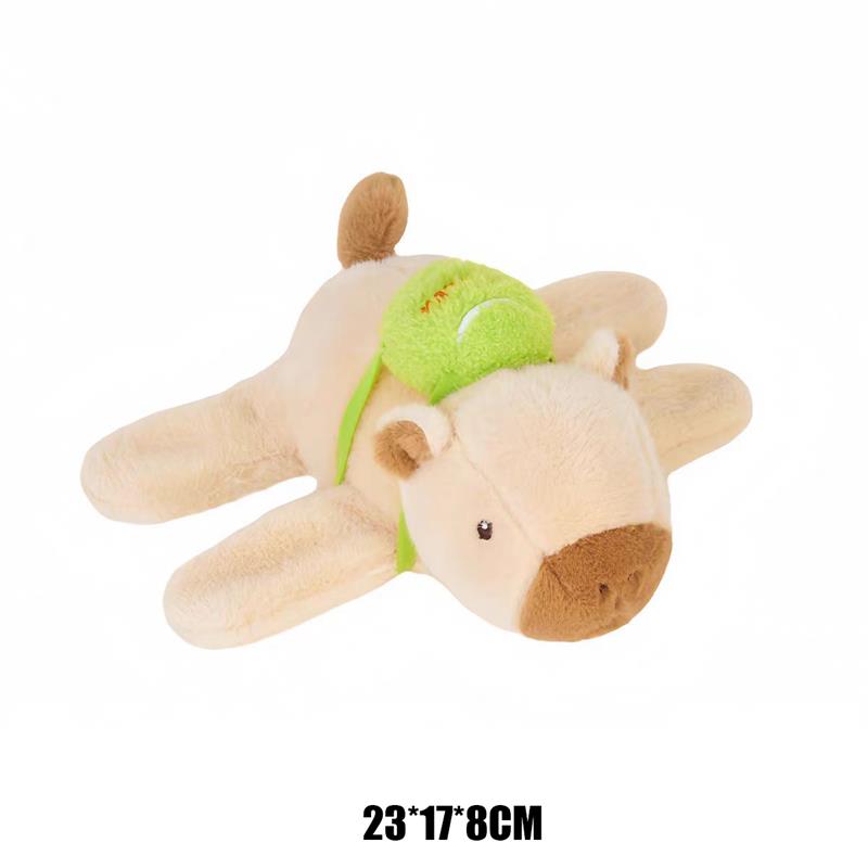 Милая капибара хлопающая круглая игрушка-обертка с защелкой браслет плюшевое кольцо на руку