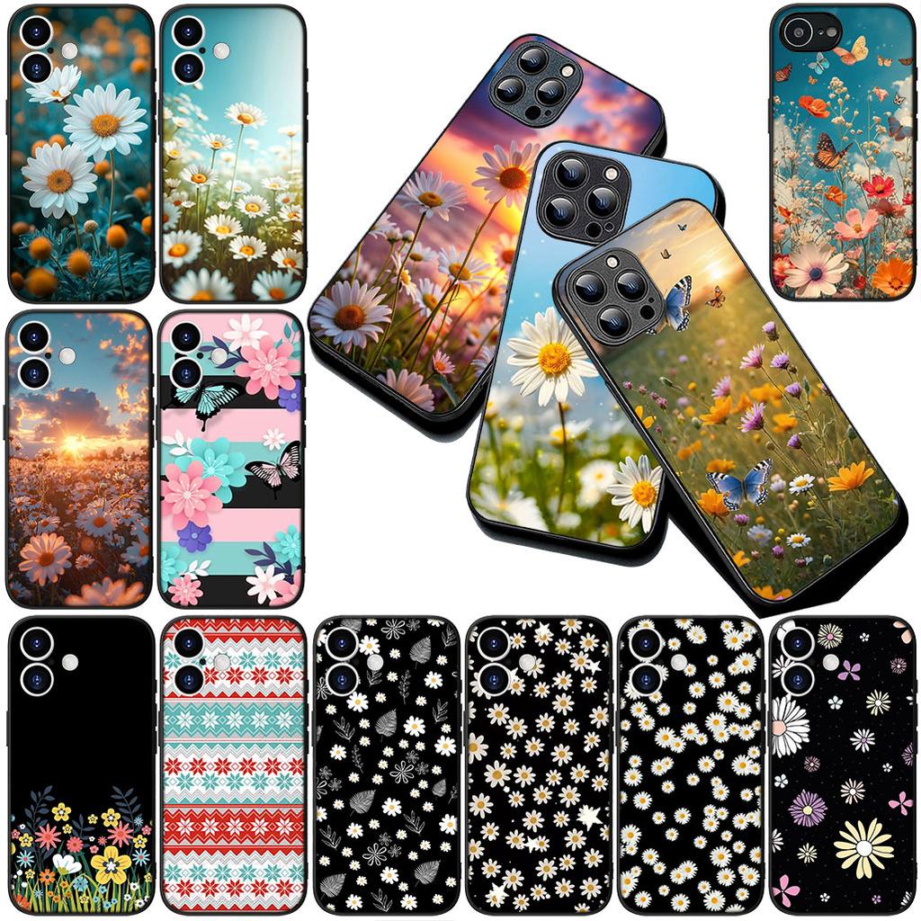 for Samsung Galaxy A35 A36 A55 A26 A05 A06 A14 A50 A51 A53 A54 A12 A13 A23 Phone Cover Case Fresh Little Daisy Flower Wallpaper