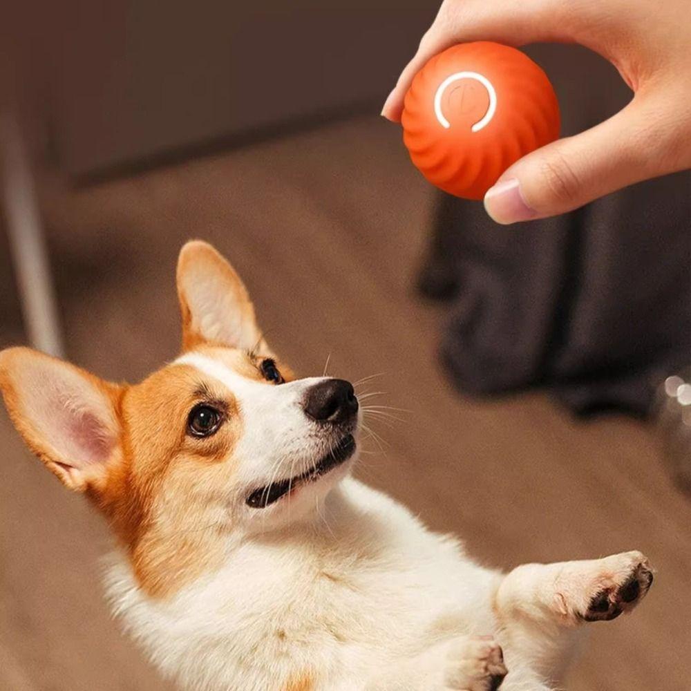 Automatic Moving Self-moving Balls Bouncing Rolling Dog Cat Toy Durable Electric Dog Ball Dog