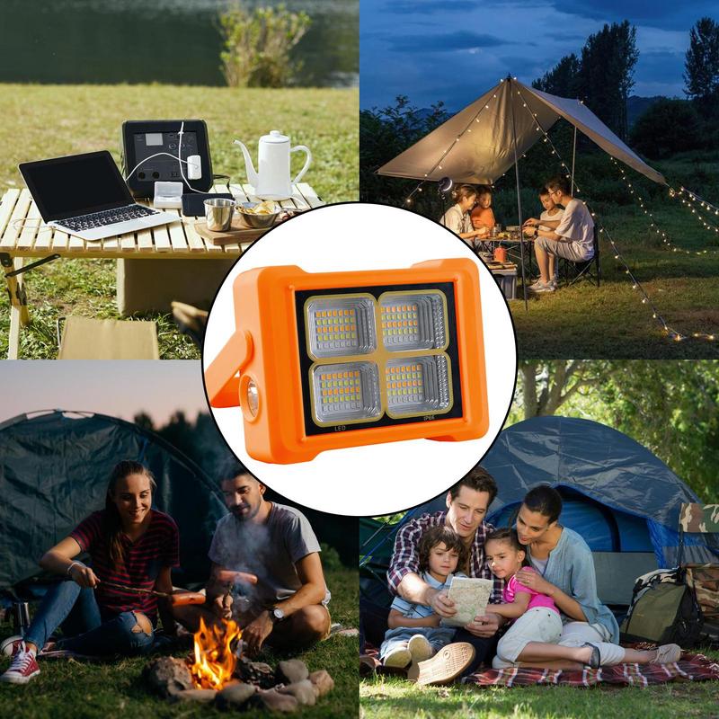 Portable LED Light Solar Lantern With 5 Light Modes Led Camping Lamp Led Flashlight Survival With Hook For Mountaineering Picnic