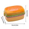 Creative and Cute Hamburger Lunch Box, Portable Lunch Box for Students, Food-grade Microwave-safe Lunch Box