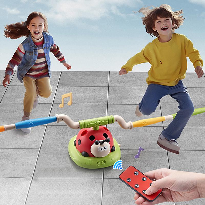 Kids Jump And Toss Toy 3 in 1 Ladybug Multifunction Rocket Launcher Sports Game Entertainment Game Outdoor Educational Toy Gifts