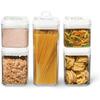Felli FlipTight Food Storage Containers with Airtight Lids, Large Variety, 5-Piece Set