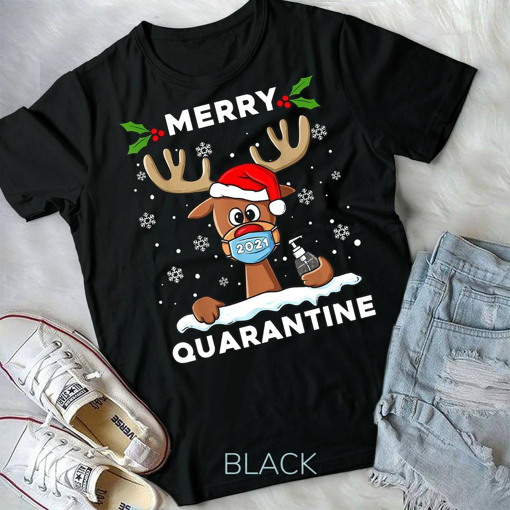 Reindeer Merry Christmas 2021 Funny Xmas Unisex Form T-shirt
