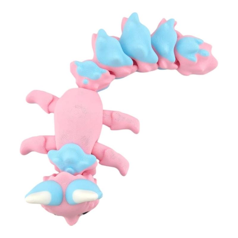 3D-печатные лисы Реалистичные лисы без шерсти Фигурки Статуэтки Настольное украшение Милая шарнирная игрушка-антистресс для любителей домашних животных