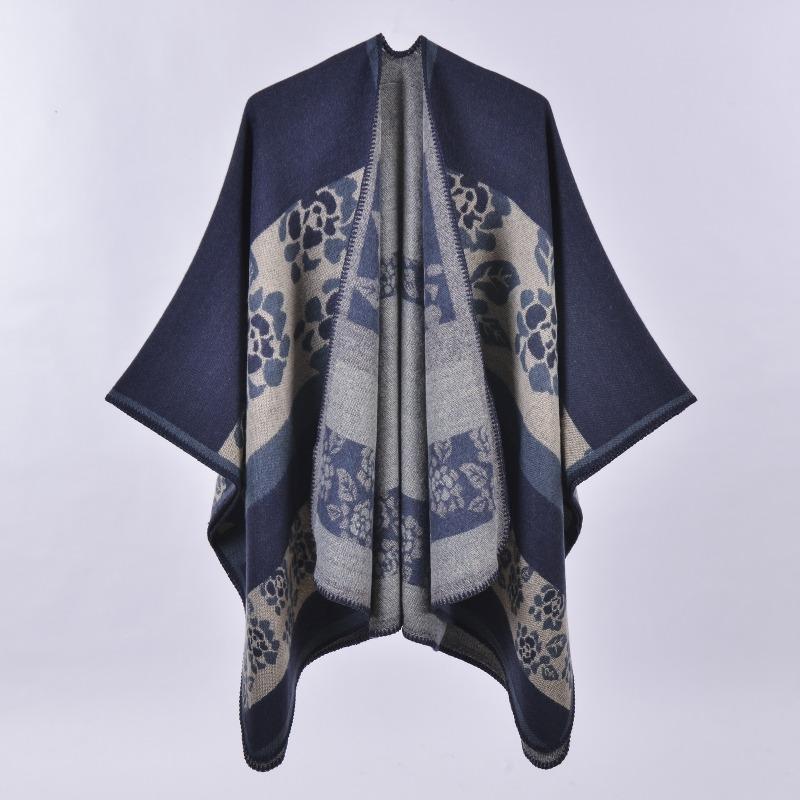 AEC Hand-sewn Edge Thickened and Lengthened Open Hot-selling Cape Air Conditioner Warm Decorative Shawl Scarf