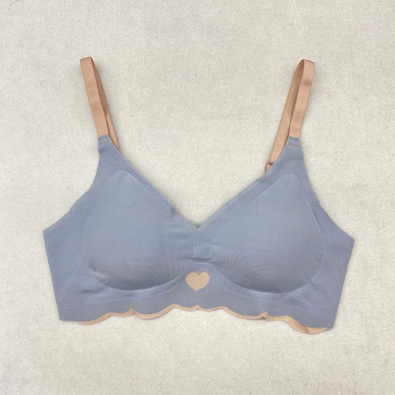 Love Girls Underwear Color Collision Sexiness Thin Seamless Underwear Seamless Bras for Woman Beautiful Backless Underwire Gathering Sports Bra