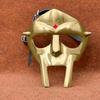 MF Doom Mad Villain Gladiator Face Mask Steel with Brass Finish for Cosplay, Costumes Unique Christmas Gifts