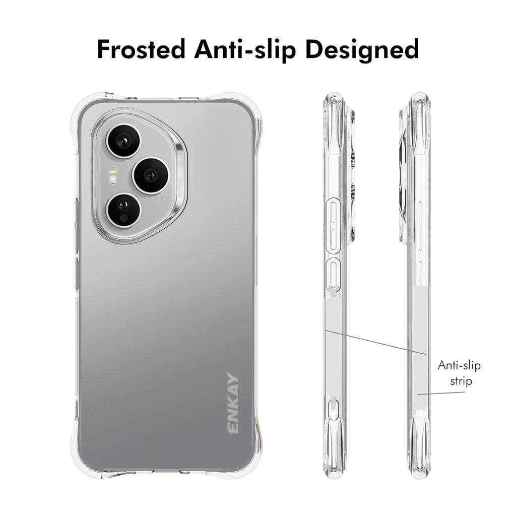 Для Honor 400 Pro 5G (Глобальный) Прозрачный чехол для телефона ENKAY HAT PRINCE Противоударный Нескользящий Чехол из ТПУ