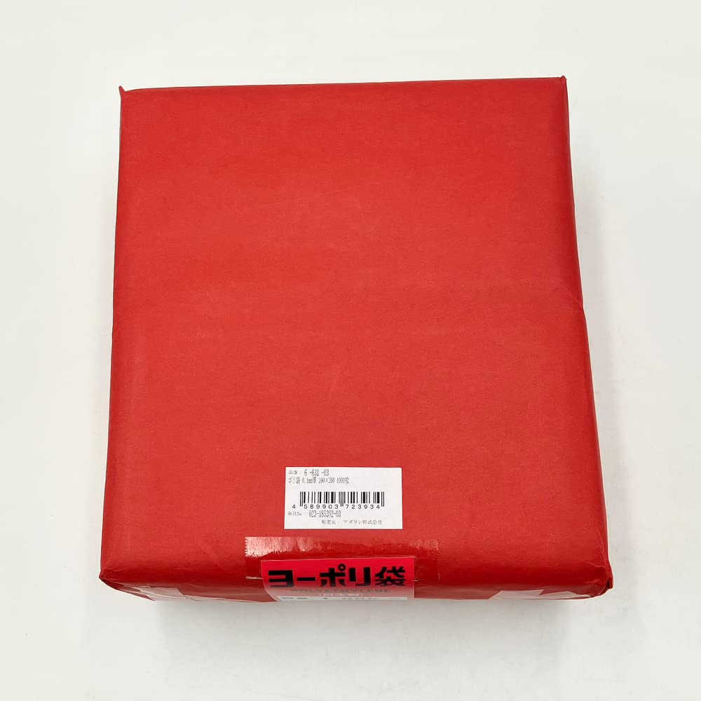 As One Plastic Bag Thickness 1000 Pieces 0.1mm 100×200 /6-631-03