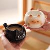 Керамическая кофейная кружка с кошкой для девушек, пар, для воды, высокая эстетика, милая, подставка для яйца, сувенир, подарок