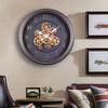 Rotating Circular Gear Art Wall Clock New Retro High-end Clock Antique Style Living Room Decoration Wall Clock