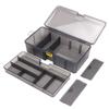 Gray Color Double Layer Road Sub Box Pp Material Fake Bait Accessories Tool Box Plastic Box Fishing Gear