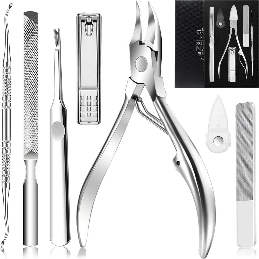 Justit Nail Nippers for Ingrown Nail Care Toenail Stainless For Hands and Made In Suitable for a Variety of Including Deformed Ingrown Hard Thick and