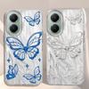 Laser Silver Butterfly Feather Texture Women Phone Case for Xiaomi Poco X5 X7 M6 Pro X6 X3 Pro NFC C75 C71 C65 C61 M5S TPU Cover