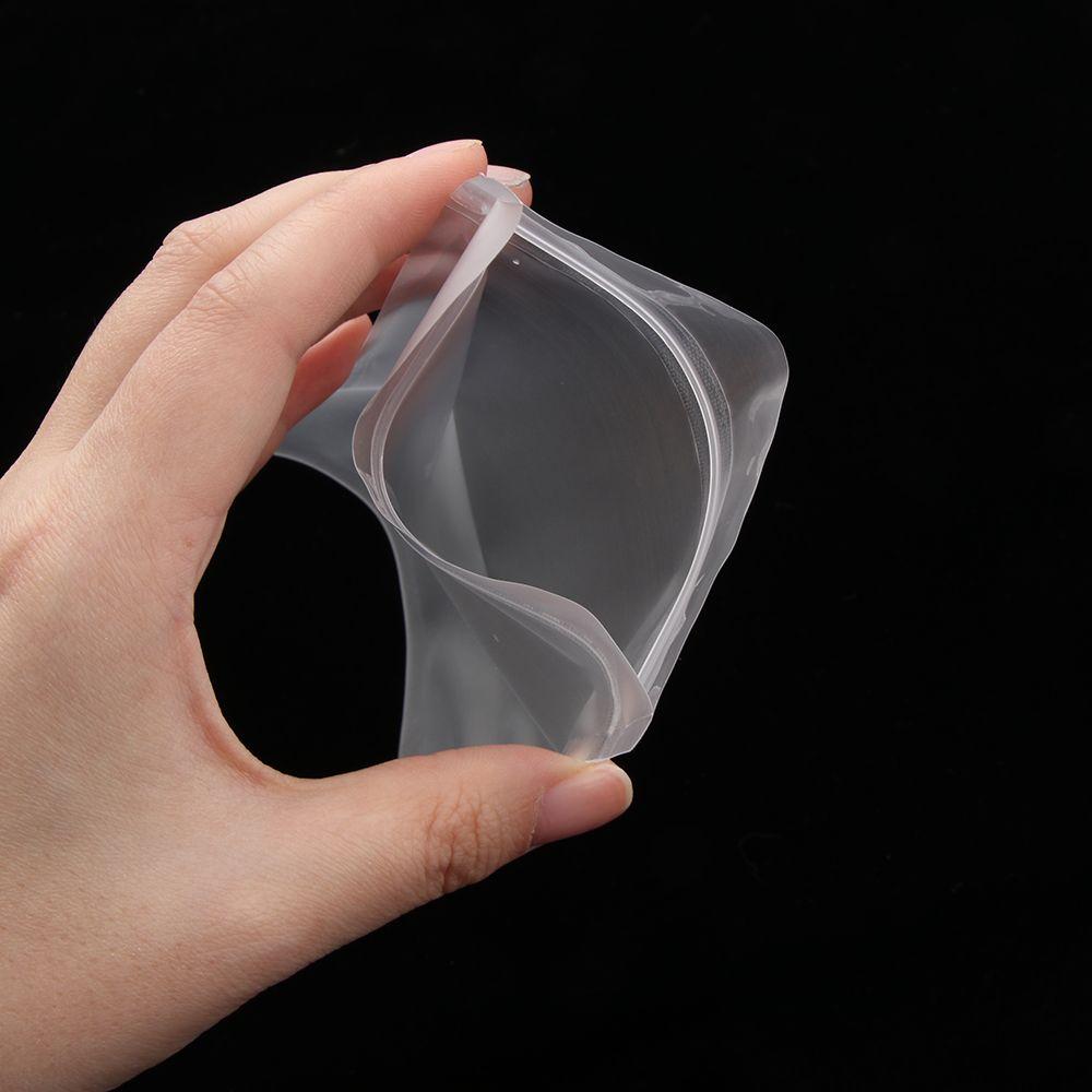 20 Pcs Pack Waterproof Transparent Self Seal Packaging Bag Zipper Storage Reclosable Pouches