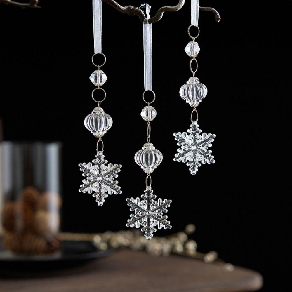 Прозрачные каплевидные украшения Снежные бусины Звезда Рождественские украшения Украшение для рождественской елки Рождество