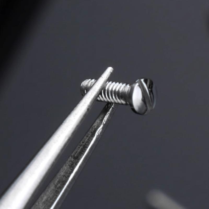 Для Cartier Santos 100 Сплошная нержавеющая сталь Винт Мужские женские часы винт Sandoz крышка циферблата Нижняя крышка винт металлические аксессуары