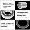 Front Axle Wheel Bearings & Seal Kit Compatible with Mule 2510 3000 3010 4000 4010, Included Spacers Collar & Pin Cotter Kit Replace for 92045-3707