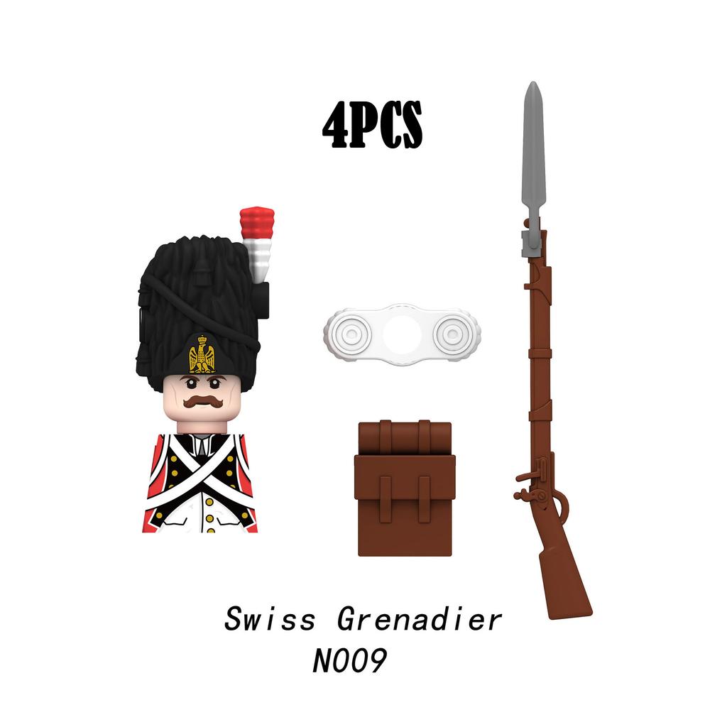 Военные Наполеоновские войны Солдаты Строительные блоки WW2 Русско-британская армия Фигурки Гвардия Пехота Оружие MOC Кирпичи Мальчик Игрушка