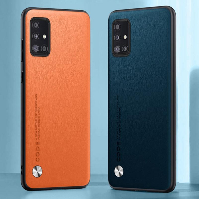 Роскошный чехол из искусственной кожи для Samsung Galaxy A51 A71 4G, задняя крышка из матового силикона, полная защита, чехол для телефона для Samsung A51 A71 5G