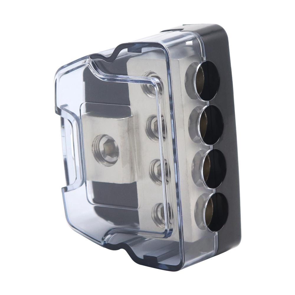 Car Power Ground Amp Distribution Block One 0 Gauge Input Four 4 Gauge Outputs
