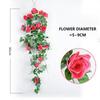 Silk Fake Flower Artifical Flowers Rose Vine Hanging Living Room Balcony Home Decoration Fake Flower Plant Rose Wall Hanging
