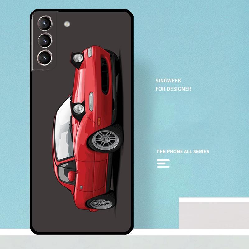 Miata Mx5 Na Red Cover For Samsung Galaxy S24 S23 S22 S21 Ultra Plus S20 FE S8 S9 S10 Note 10 20 Ultra Case