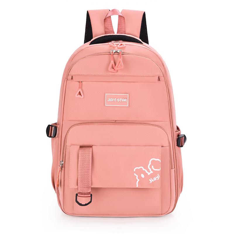 Однотонный рюкзак для школьников, рюкзак для девочек, большой емкости