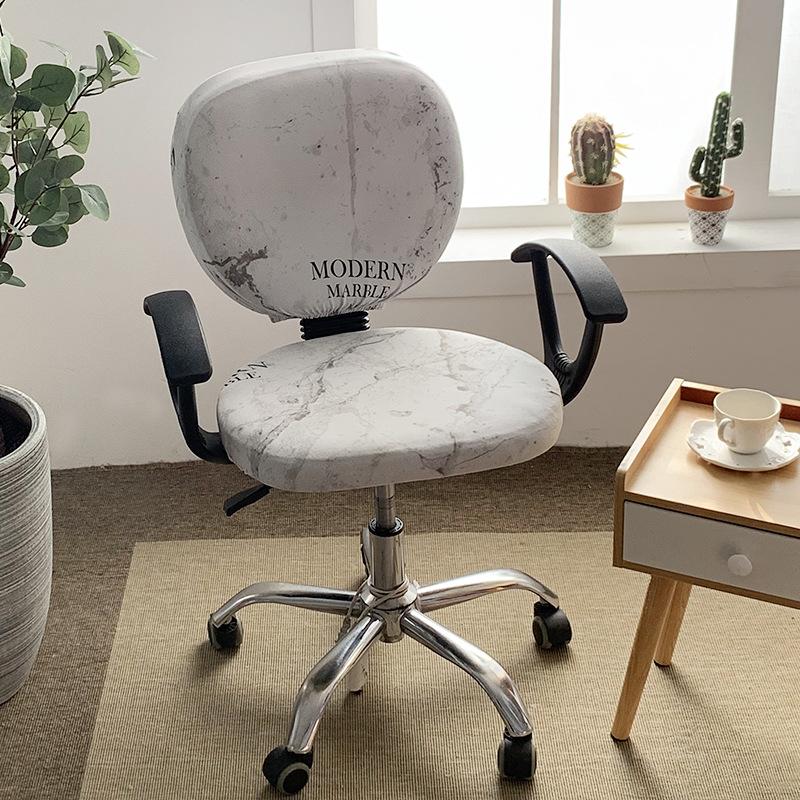 Чехол для офисного кресла, утолщенный жаккардовый, растягивающийся чехол для компьютерного офисного кресла, защитный чехол для выдвижного офисного игрового кресла, чехол для офисного стола