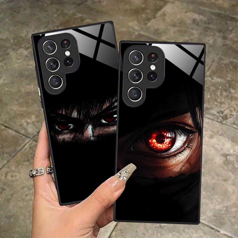 Anime Eyes Phone Case for Samsung Galaxy A56 55 54 53 52 51 36 35 34 23 16 15 5G Glass Protective Cover