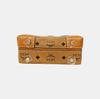 [Pre-Owned] Berlin Small Cognac Coated Canvas Printed Crossbody Bag - Very Good #1QUQTLN