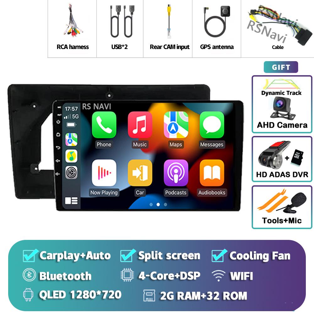 Android 14 Carplay Car Radio для Citroen C5 2009 Мультимедийный видеоплеер Навигация GPS Стерео 2Din DVD AI Voice 360 Камера DSP