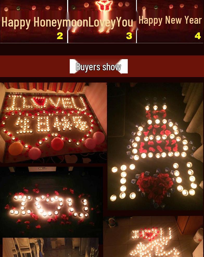 Циси День святого Валентина Романтические свечи-розы в форме сердца для признания в любви, предложения руки и сердца или украшения на день рождения.