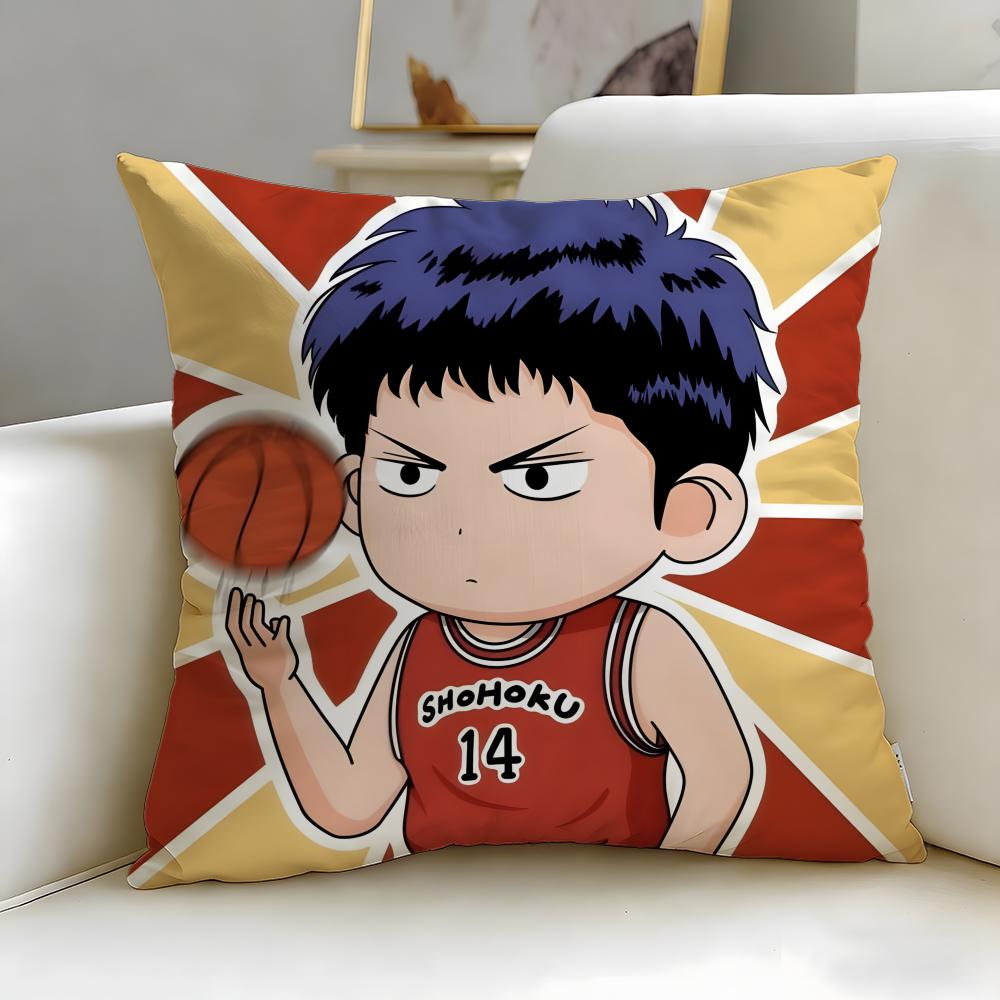 Классический аниме-чехол для подушки Slam Dunk – Мягкий, легко стирается, универсальный для дивана, кровати, путешествий и офиса